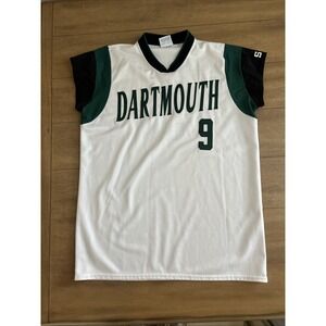 Dartmouth #9 Basketball  Athletic Jersey Women's Size Large White Green